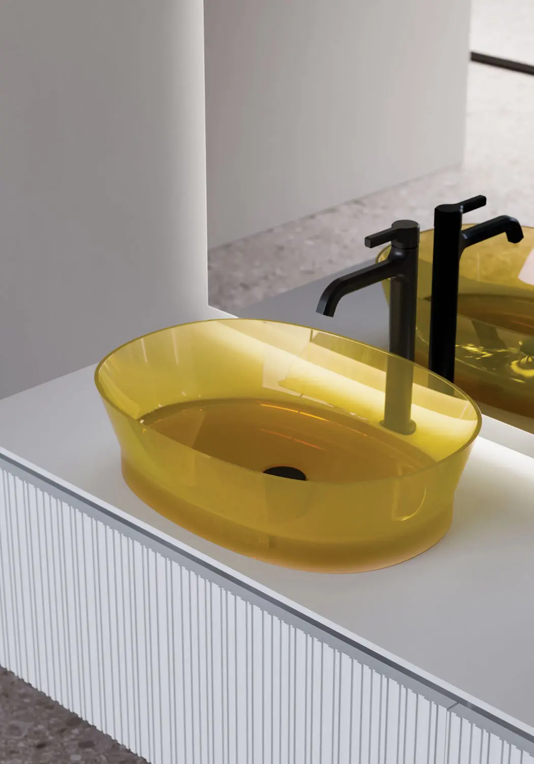habe khromalite washbasins
